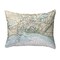 Betsy Drake Bass River, MA Nautical Map Noncorded Indoor/Outdoor Pillow 16x20